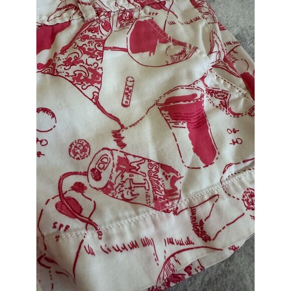 LILLY PULITZER Holy Grail Spin the Bottle Chino Cotton Shorts Size 2 - Picture 5 of 9